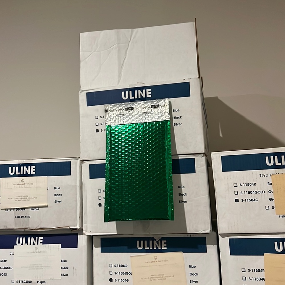 ULine Glamour bubble mailers